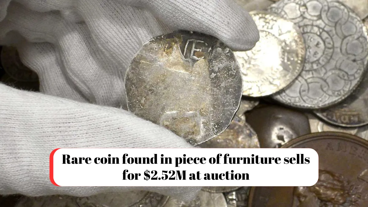 Rare coin found in piece of furniture sells for $2.52M at auction